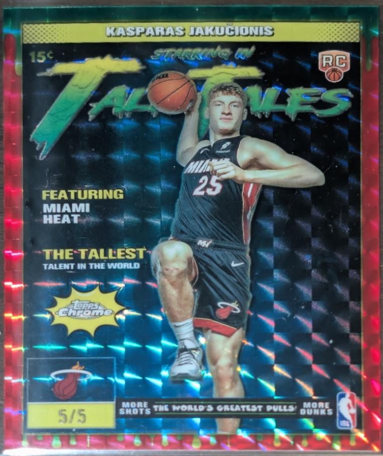 Kasparas Jakucionis [Refractor Red Geometric] #TT-24