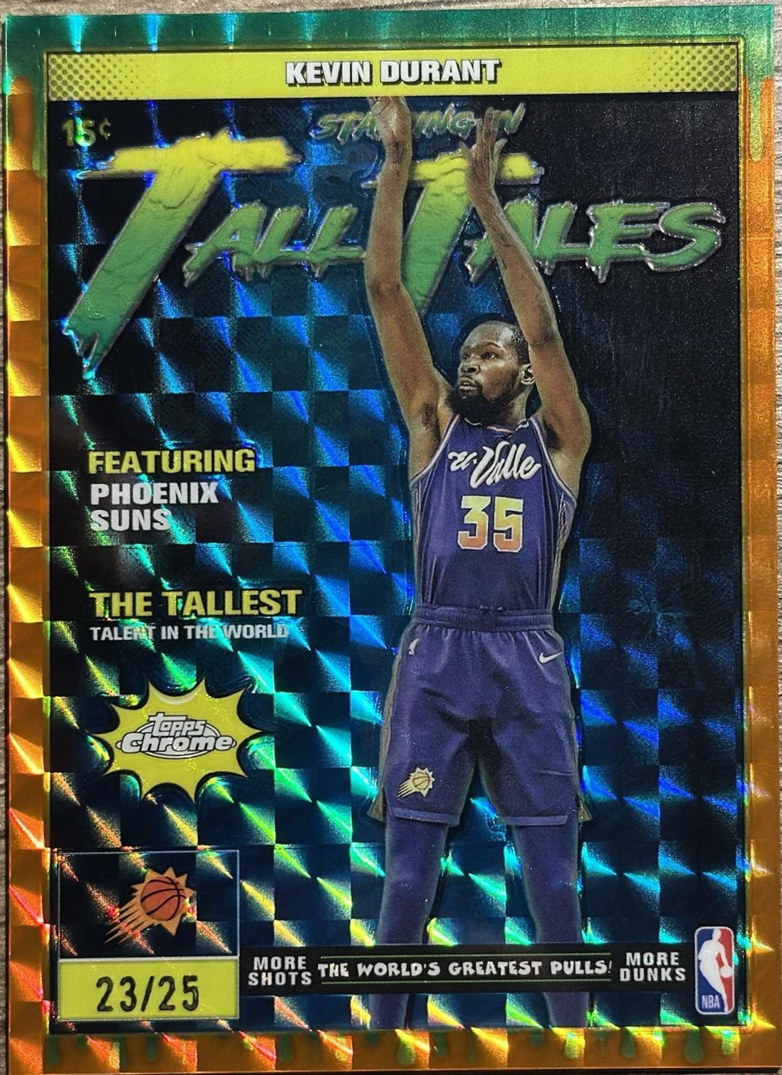 Kevin Durant [Refractor Orange Geometric] #TT-6