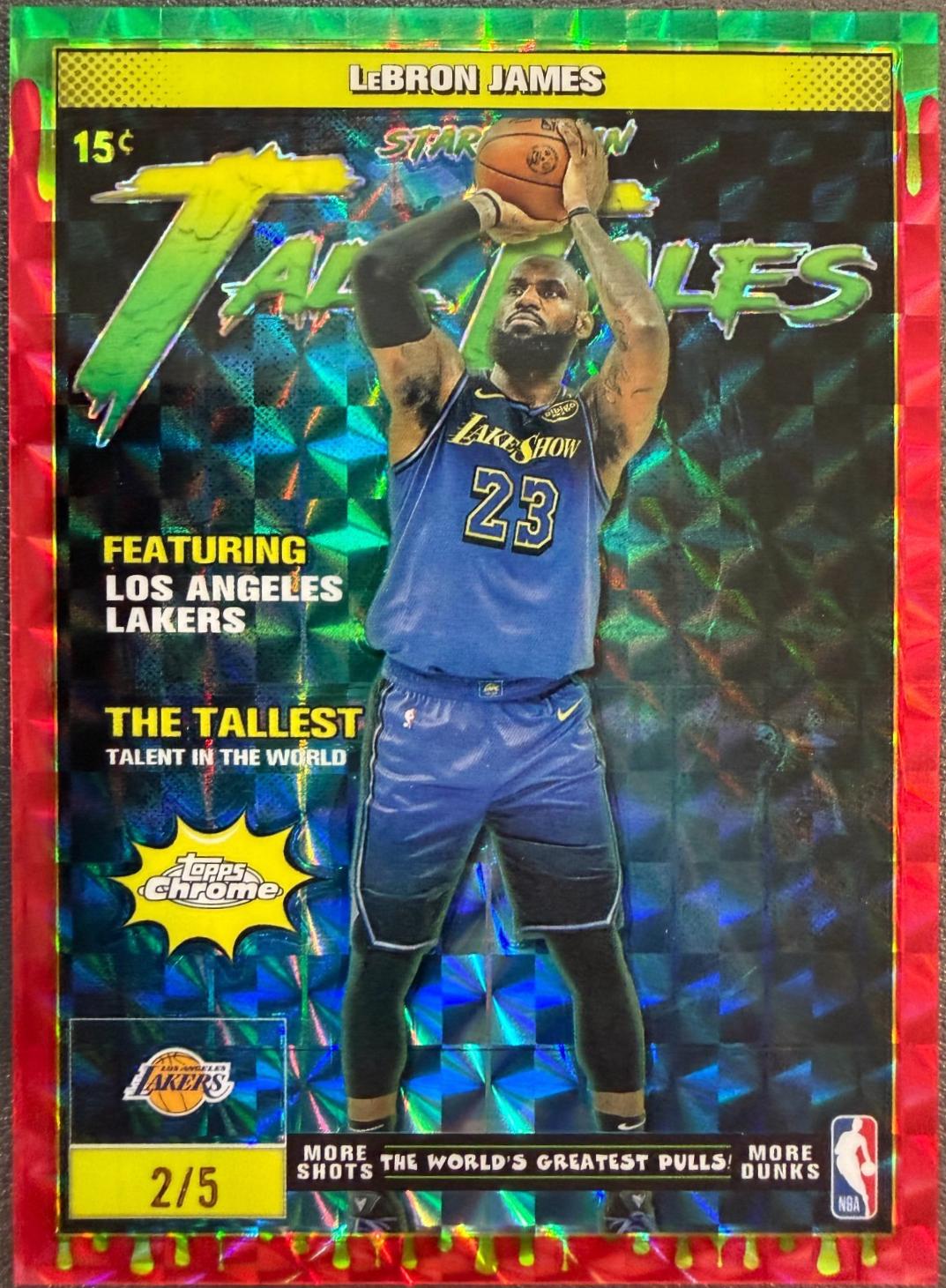 LeBron James [Refractor Red Geometric] #TT-7
