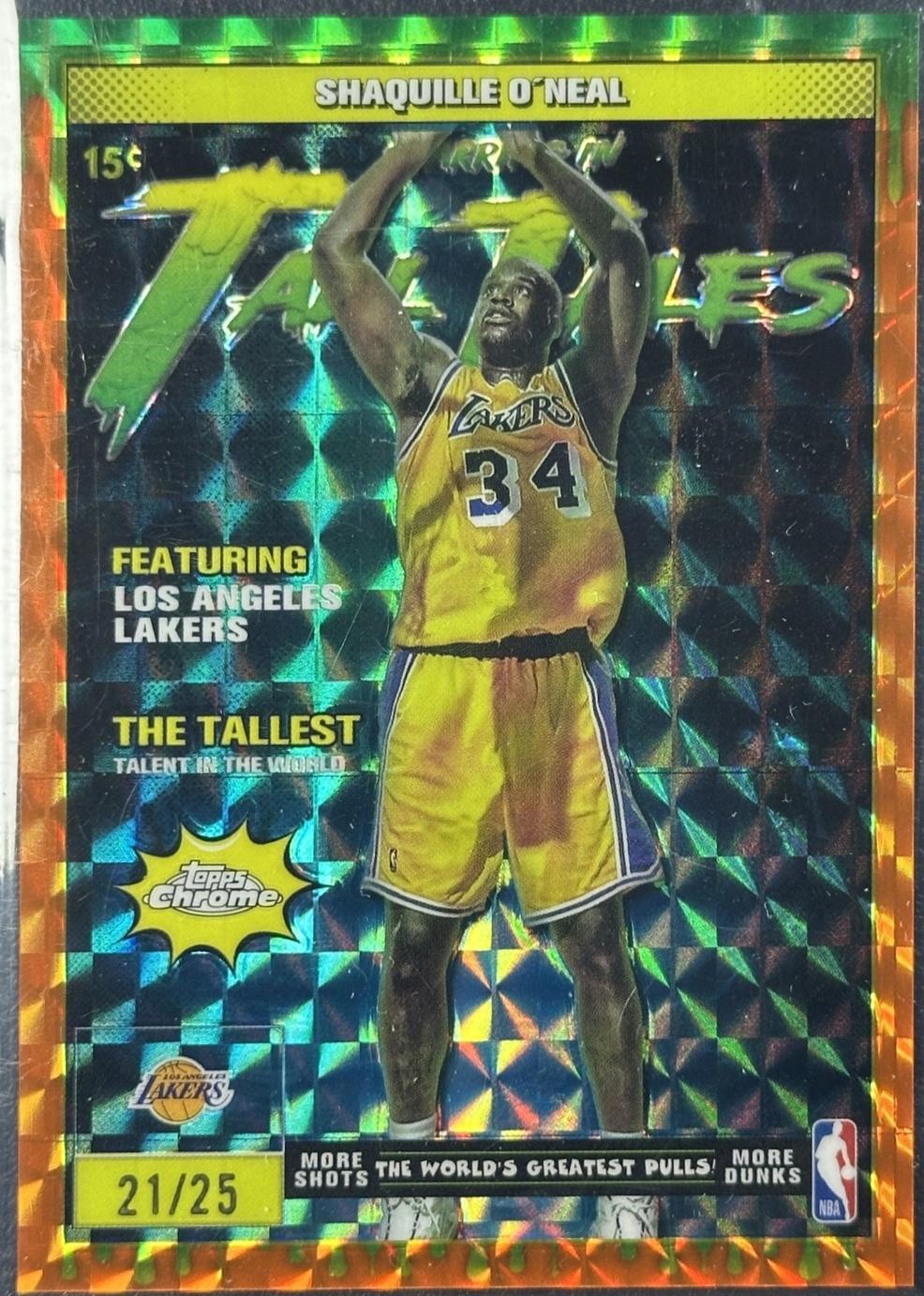 Shaquille O'Neal [Refractor Orange Geometric] #TT-11