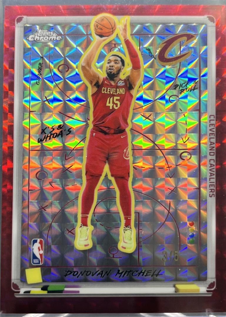 Donovan Mitchell [Refractor Red Geometric] #XW-1