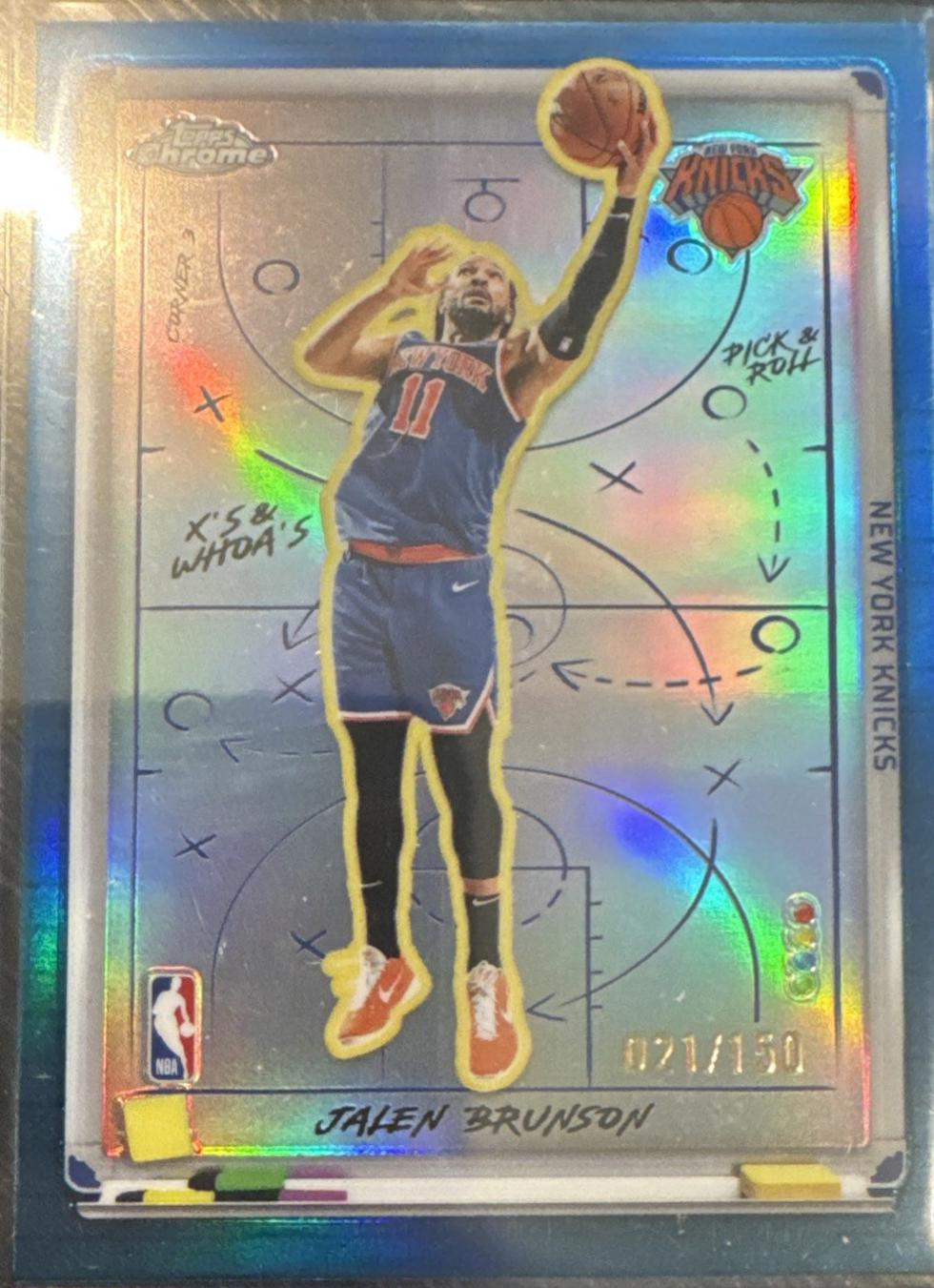 Jalen Brunson [Refractor Blue] #XW-2