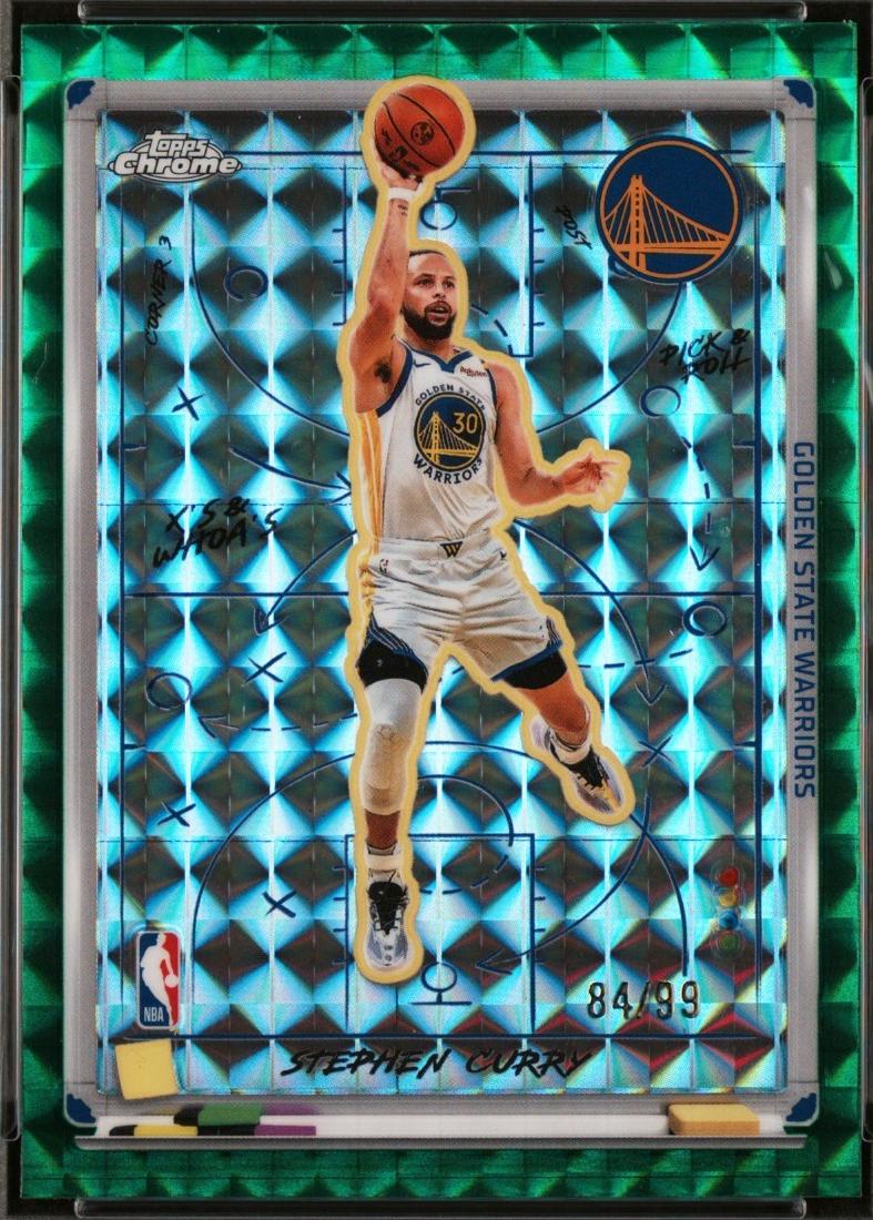 Stephen Curry [Refractor Green Geometric] #XW-5