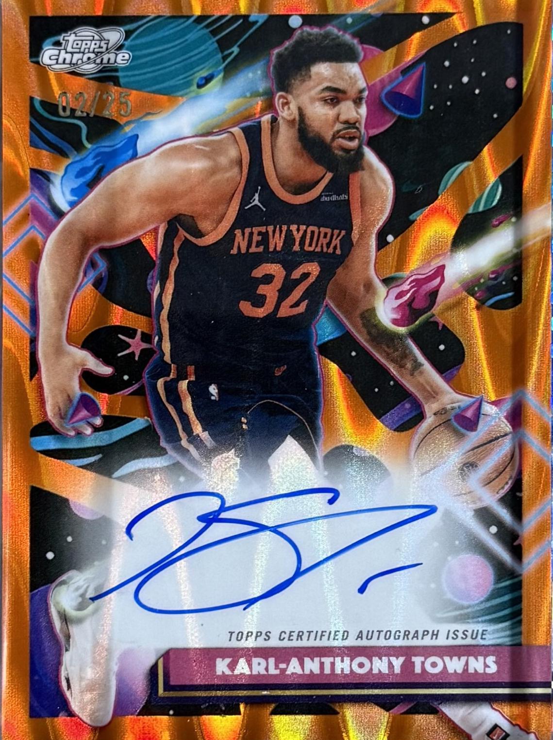Karl-Anthony Towns [Orange Galactic] #CCA-KAT
