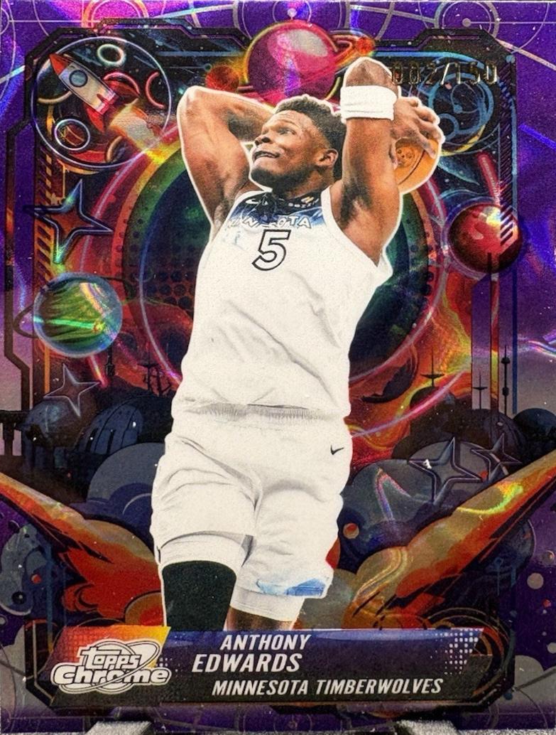 Anthony Edwards [Purple Nebula Refractor] #PRP-15