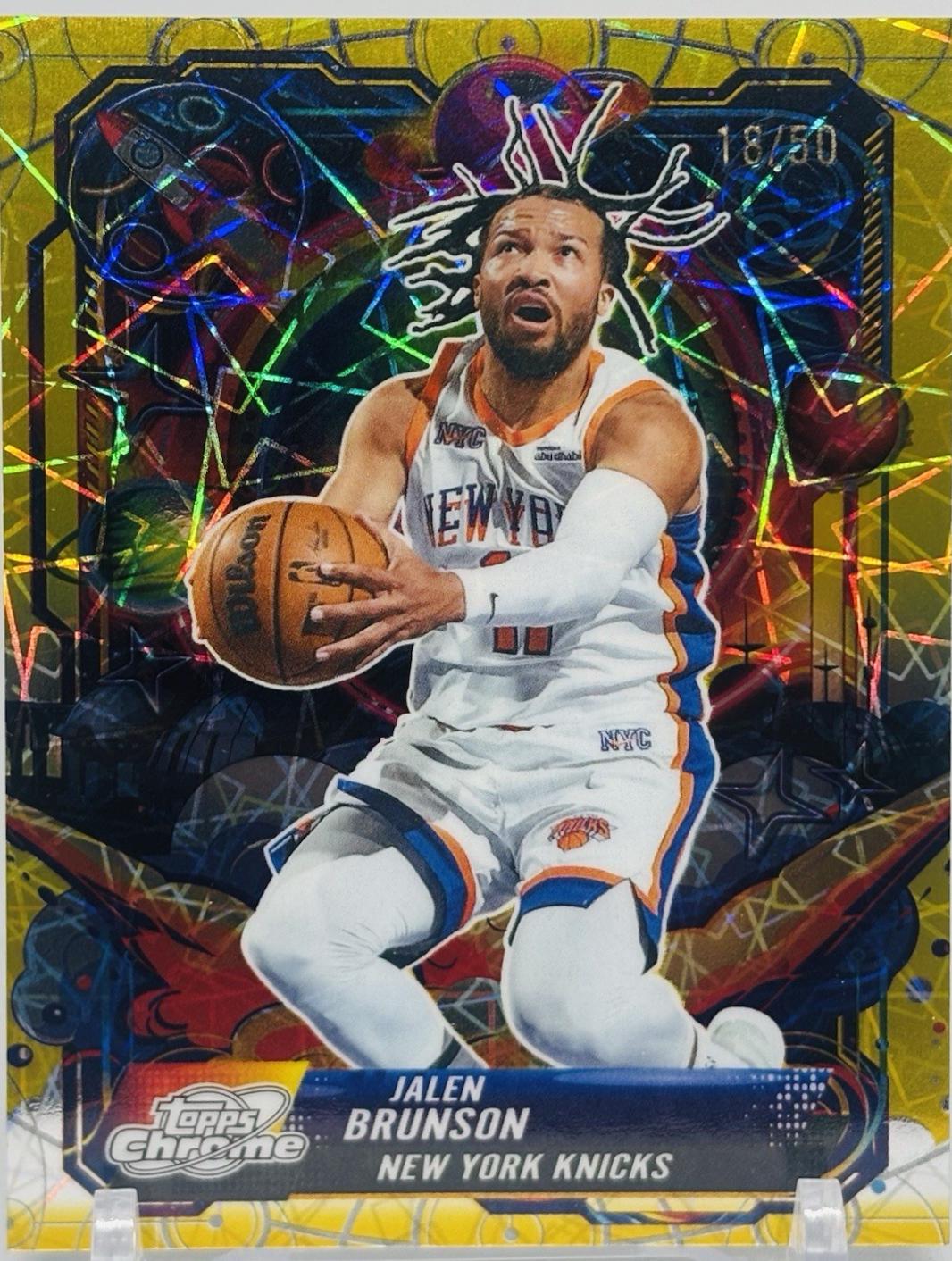 Jalen Brunson [Gold Interstellar Refractor] #PRP-4