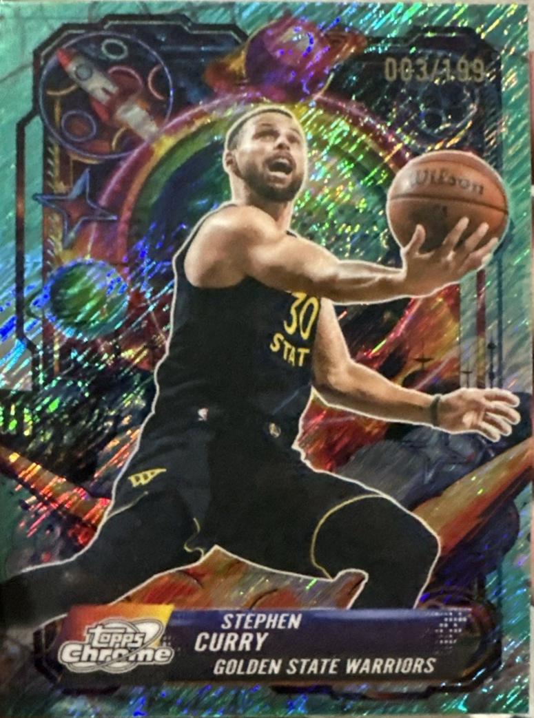 Stephen Curry [Aqua Equinox Refractor] #PRP-3