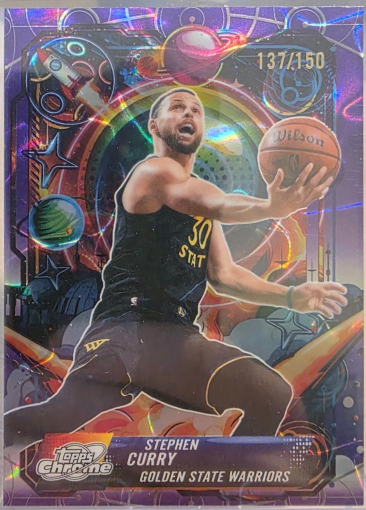Stephen Curry [Purple Nebula Refractor] #PRP-3