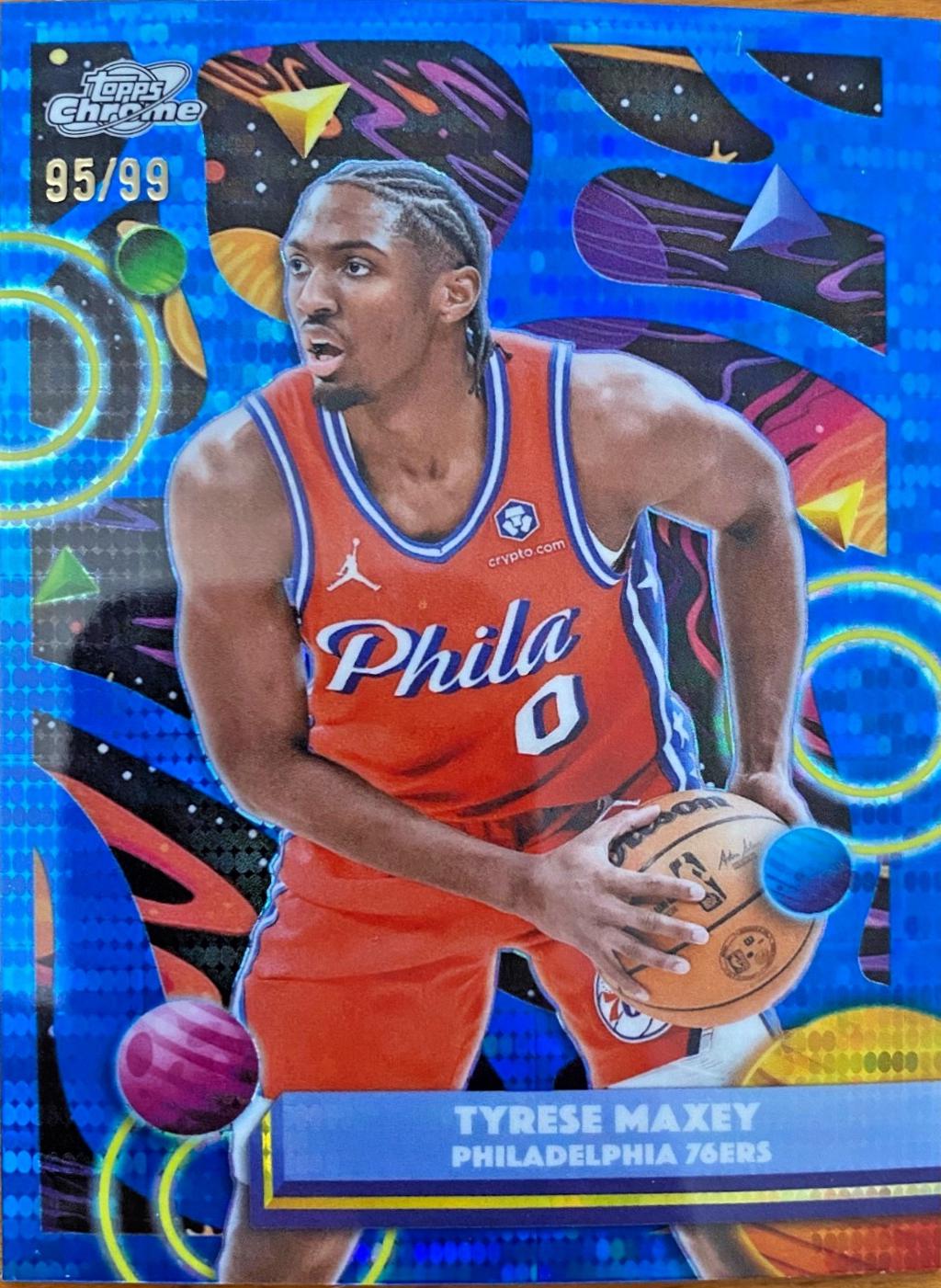 Tyrese Maxey [Blue Moon Refractor] #PRP-9