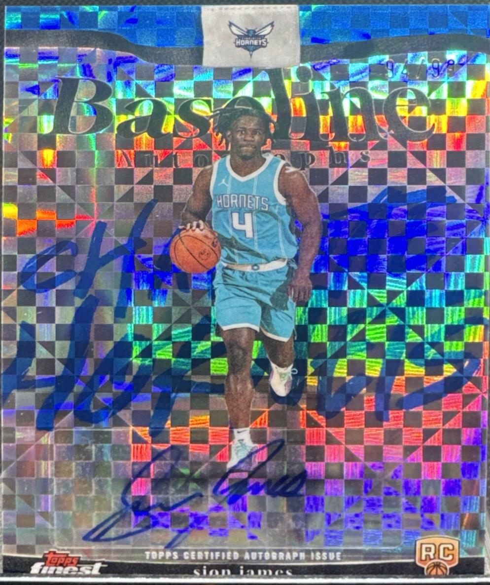 Sion James [Blue X-Fractor] #BA-SJ