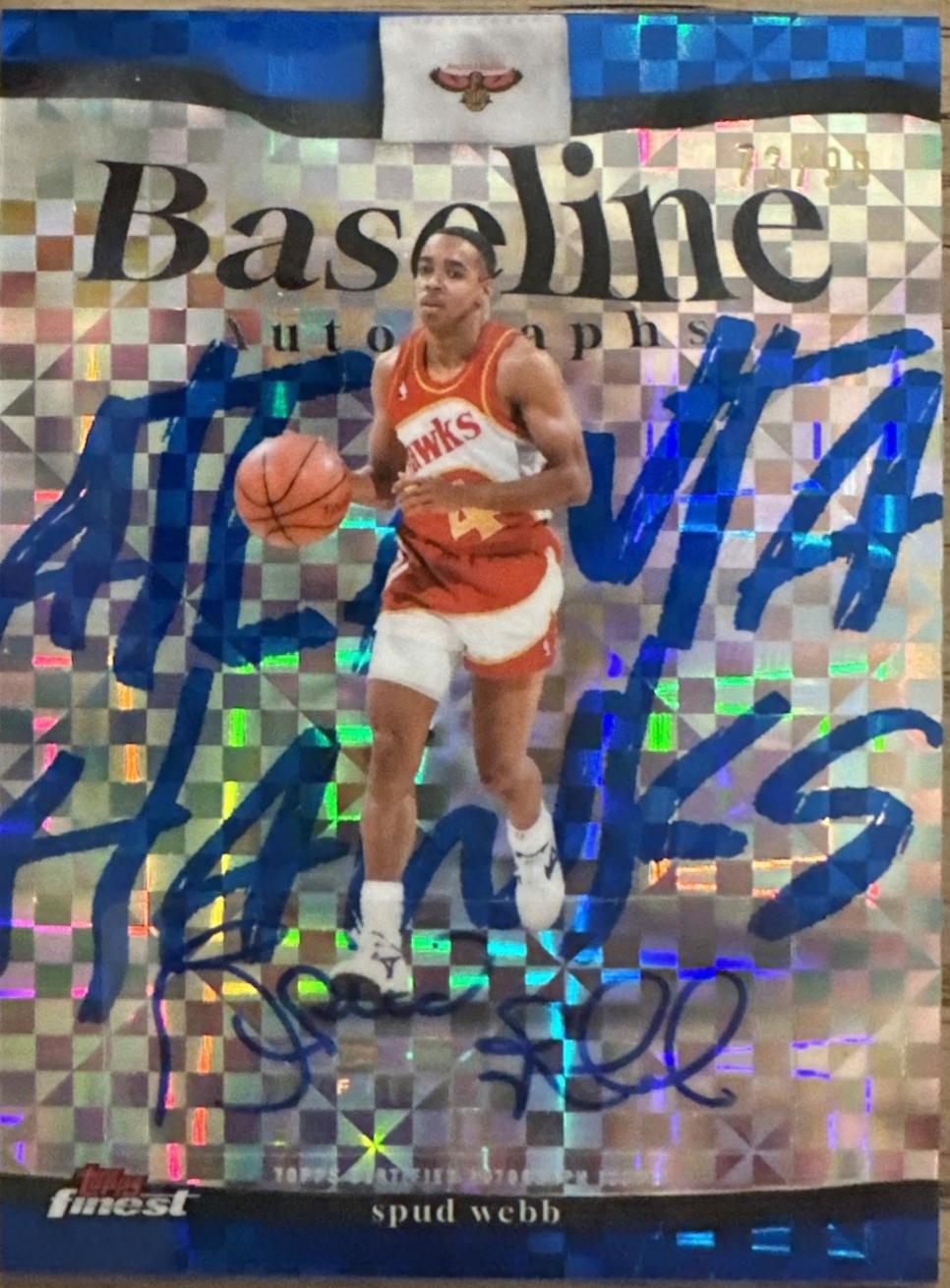 Spud Webb [Blue X-Fractor] #BA-SW
