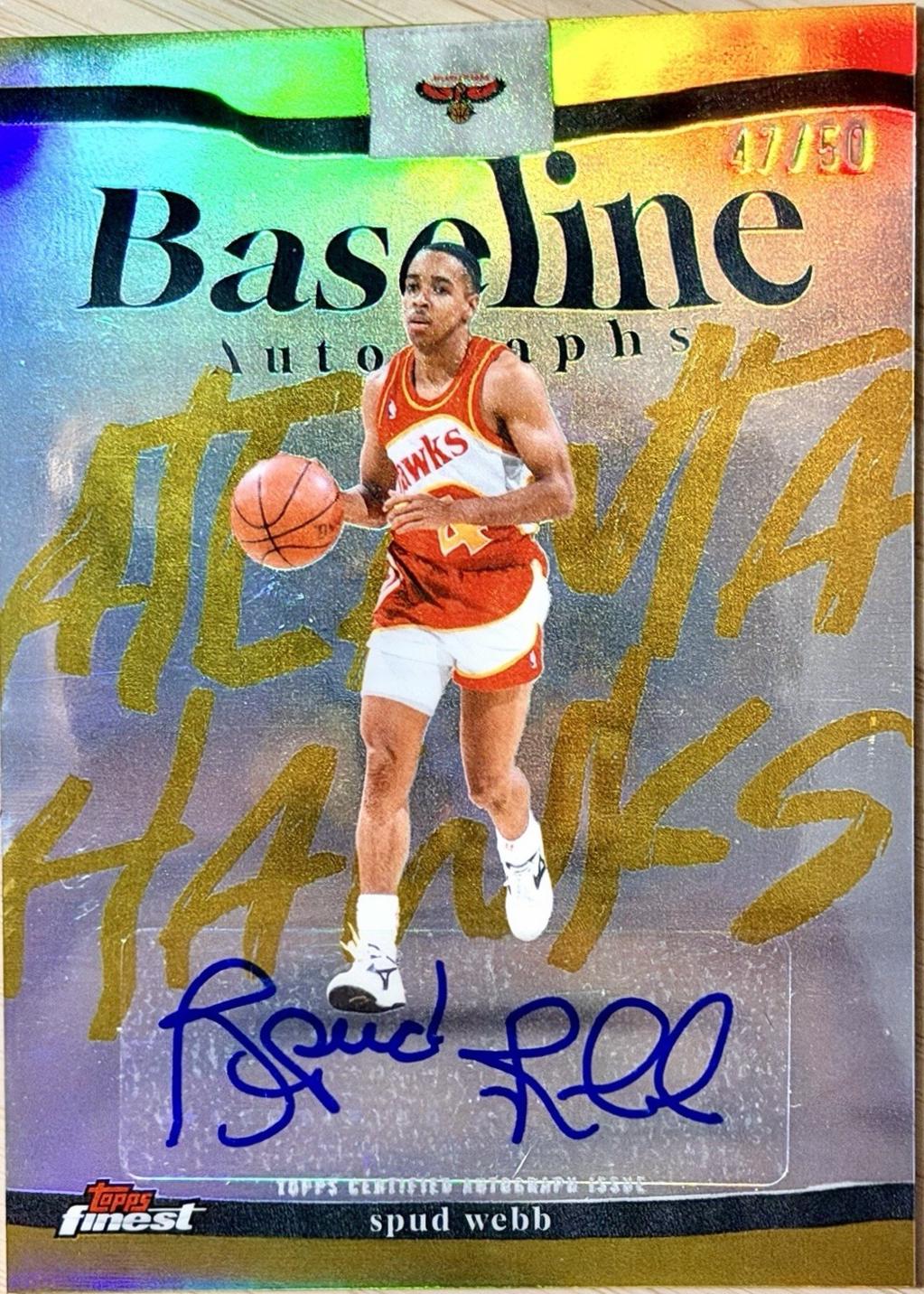 Spud Webb [Gold Refractor] #BA-SW