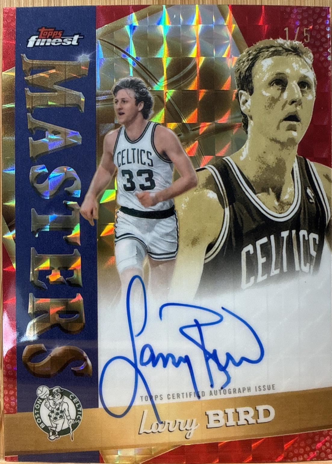 Larry Bird [Red Geometric Refractor] #MA-LB