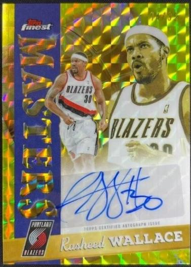 Rasheed Wallace [Yellow Geometric Refractor] #MA-RW