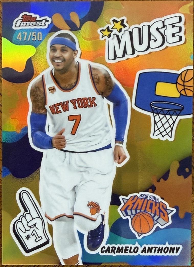 Carmelo Anthony [Gold Refractor] #M-7