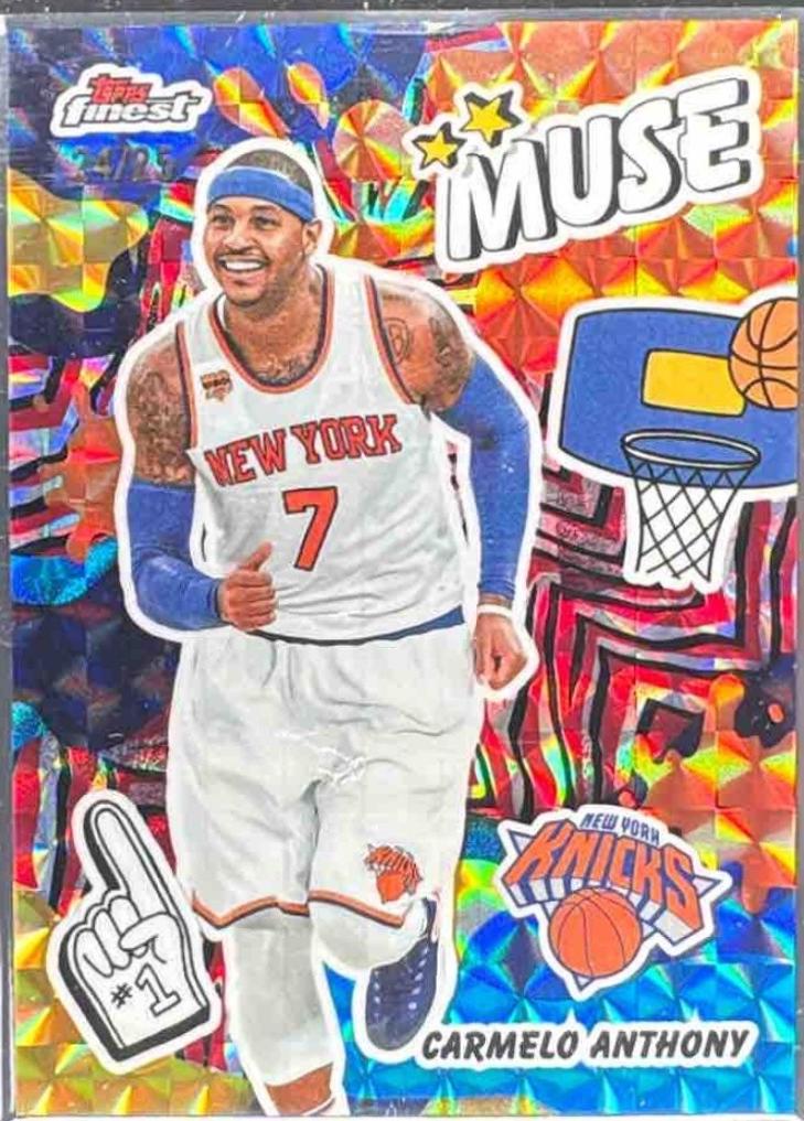 Carmelo Anthony [Red Black Geometric Refractor] #M-7