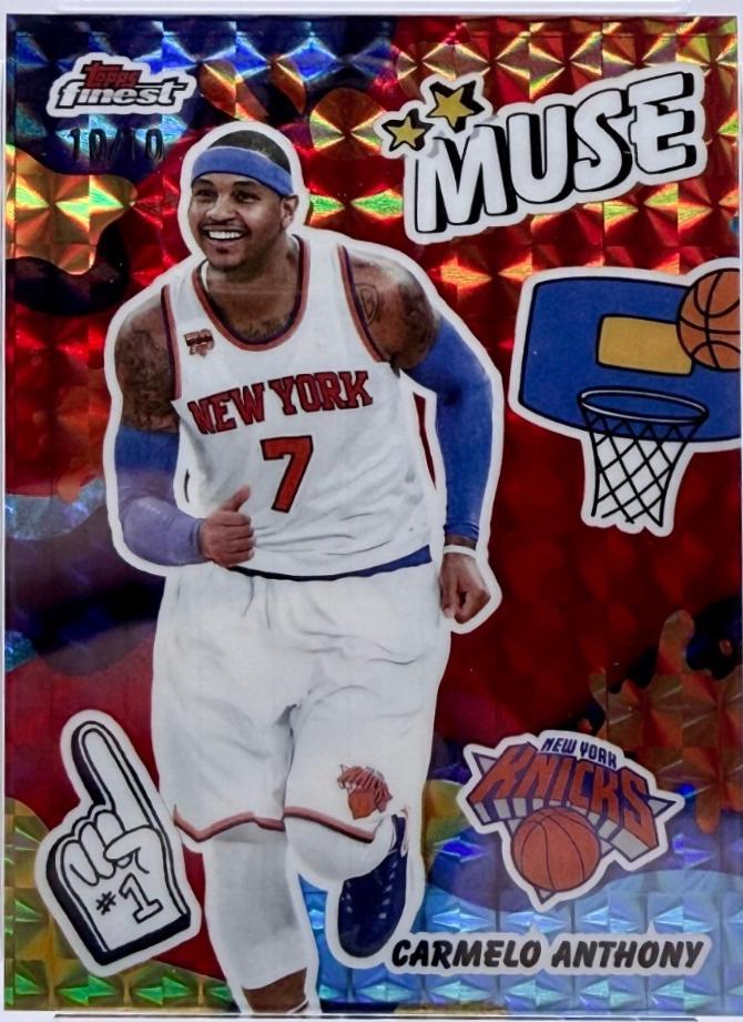 Carmelo Anthony [Red Geometric Refractor] #M-7