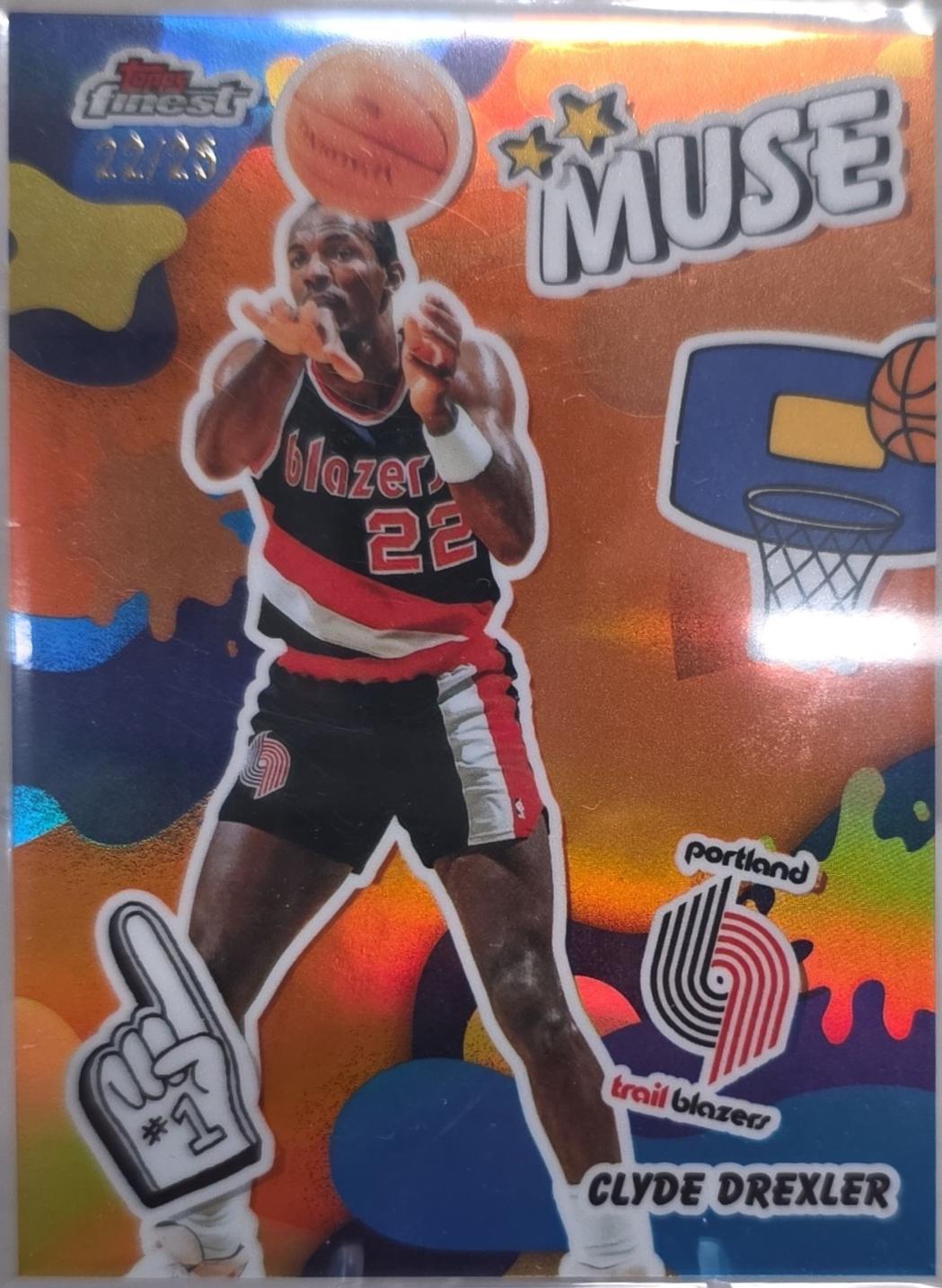 Clyde Drexler [Orange Refractor] #M-22
