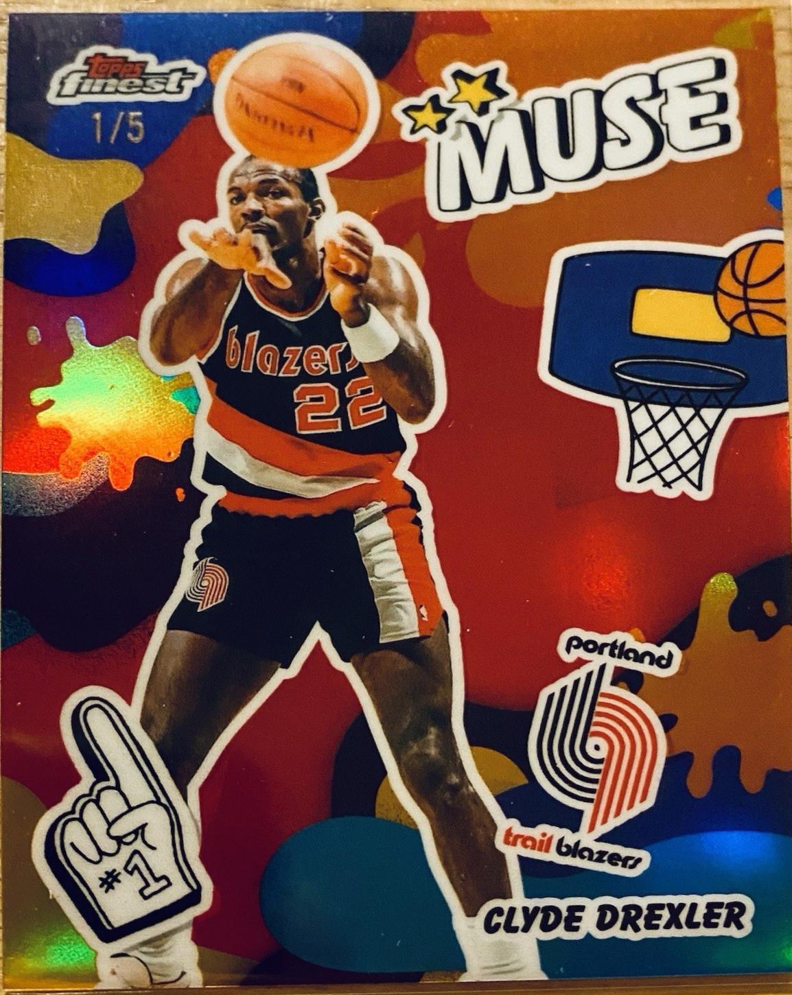 Clyde Drexler [Red Refractor] #M-22