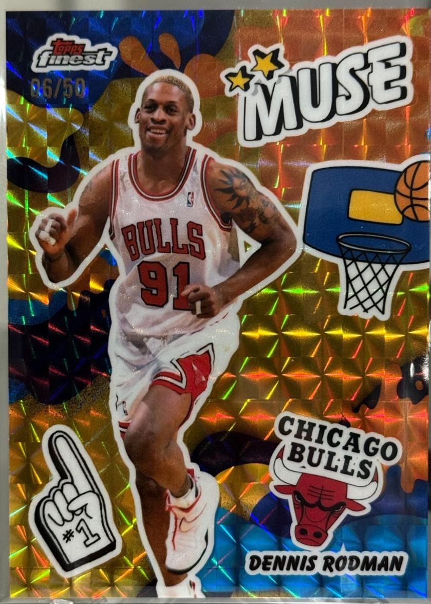 Dennis Rodman [Gold Geometric Refractor] #M-18