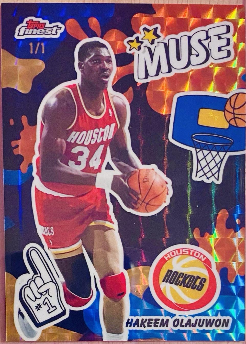 Hakeem Olajuwon [Black Geometric Refractor] #M-17