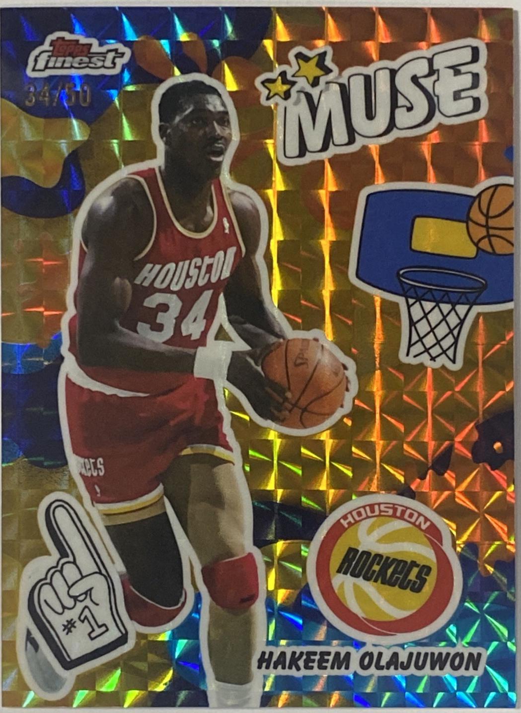 Hakeem Olajuwon [Gold Geometric Refractor] #M-17