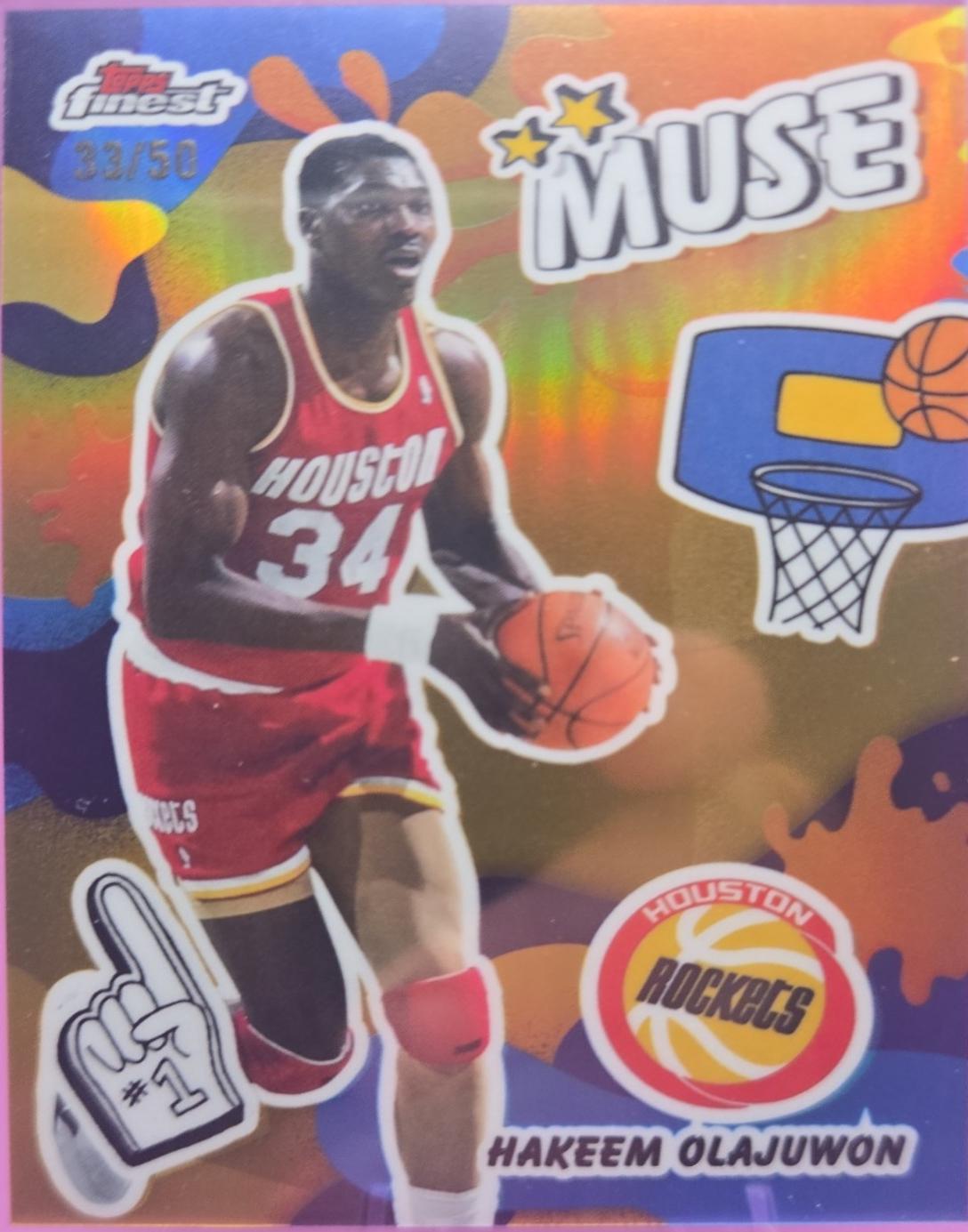 Hakeem Olajuwon [Gold Refractor] #M-17
