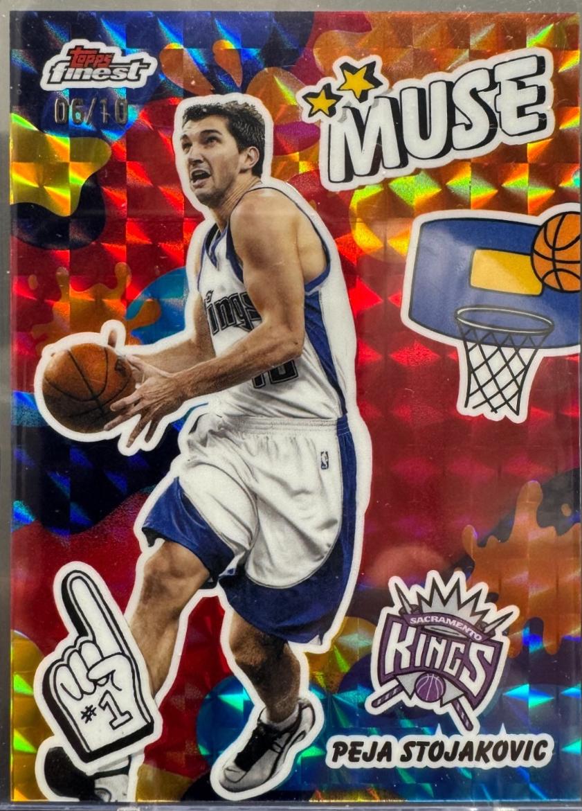 Peja Stojakovic [Red Black Geometric Refractor] #M-26