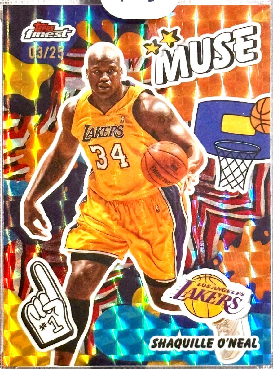 Shaquille O'Neal [Red Black Geometric Refractor] #M-4