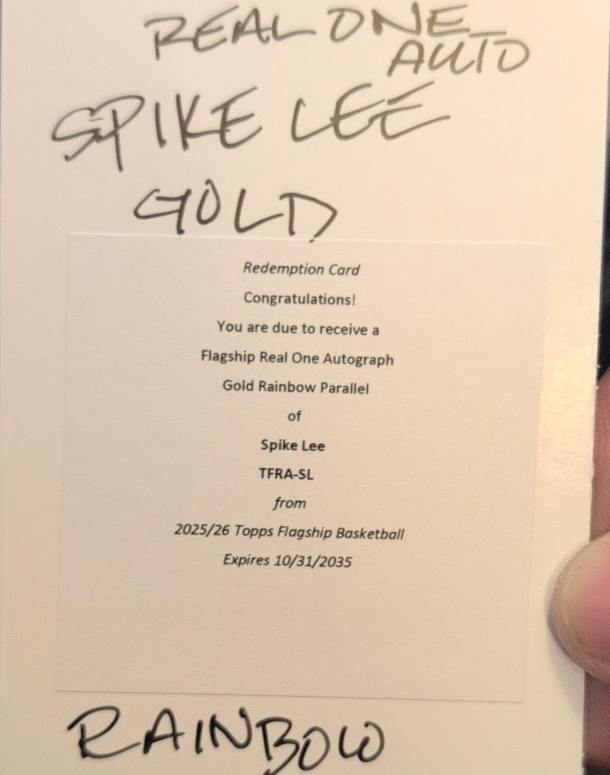 Spike Lee [Gold Rainbow] #TFRA-SL