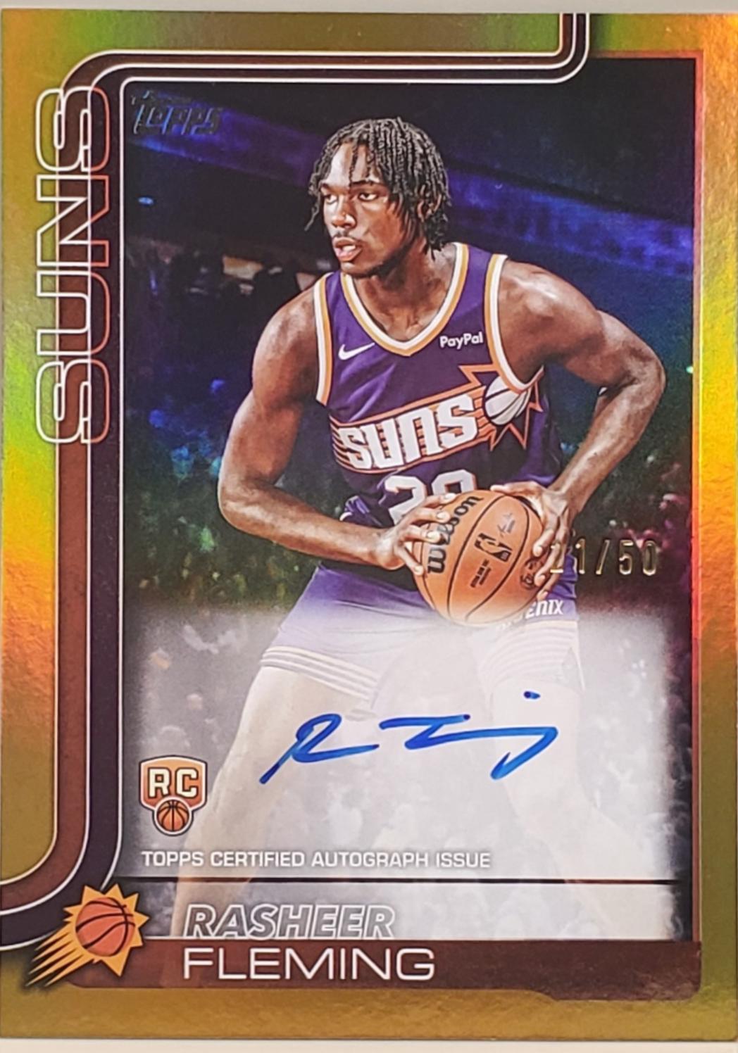 Rasheer Fleming [Gold Rainbow] #TFRR-RF