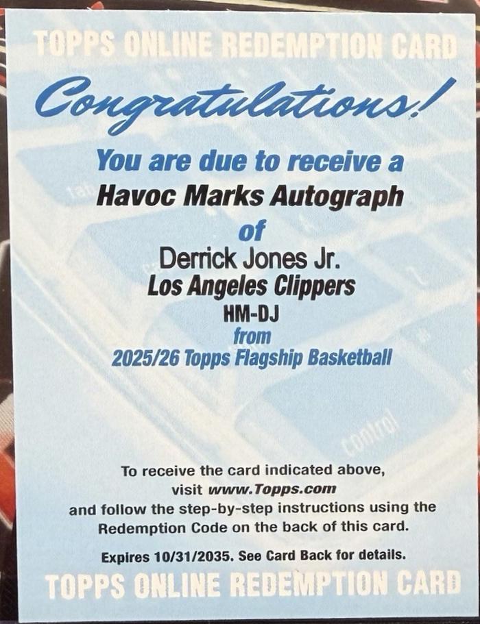 Derrick Jones Jr. #HM-DJ