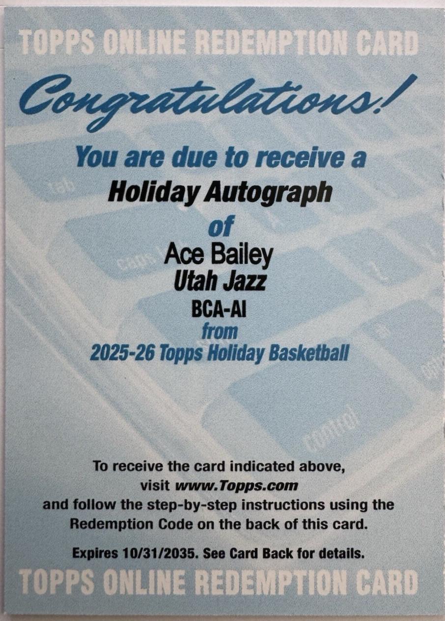 Ace Bailey #BCA-AI
