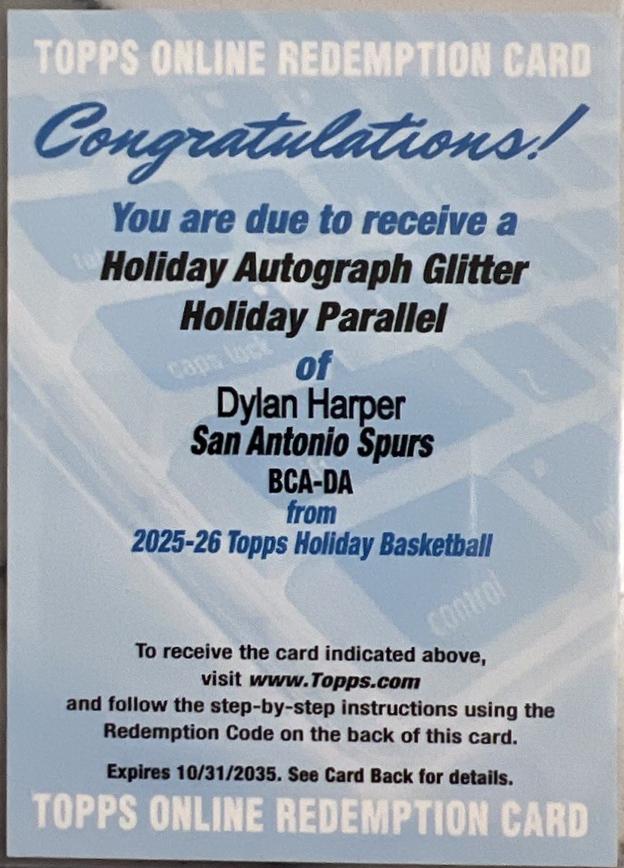 Dylan Harper [Glitter] #BCA-DA