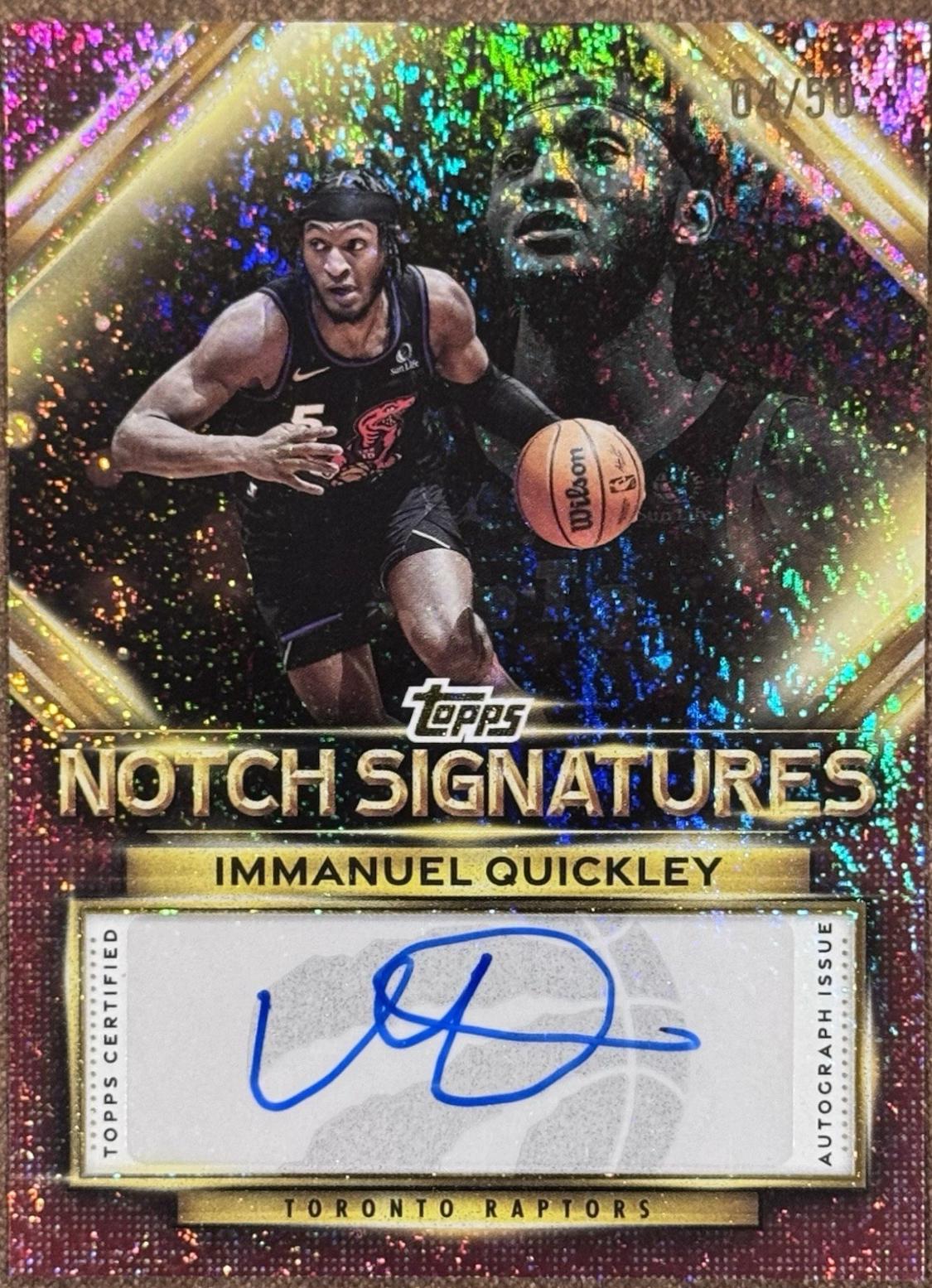 Immanuel Quickley [Holo Gold Foil] #TNS-IQ