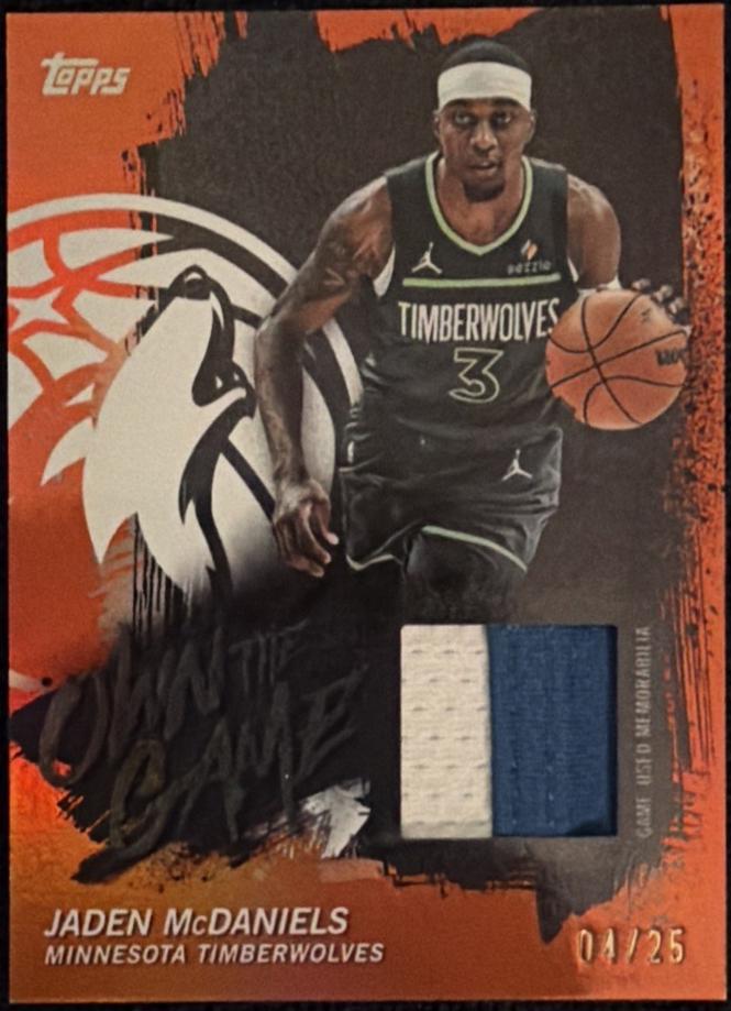 Jaden McDaniels [Orange Rainbow] #OTGA-JM