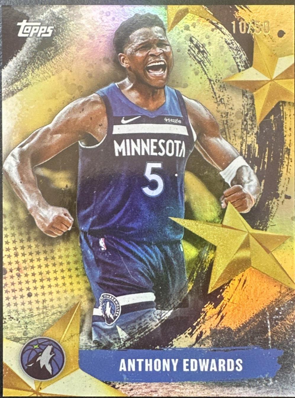 Anthony Edwards [Gold Rainbow] #SA-7