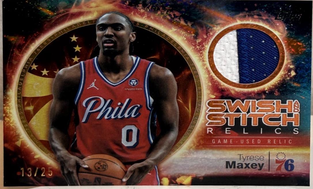 Tyrese Maxey [Holo Orange Foil] #SST-TM