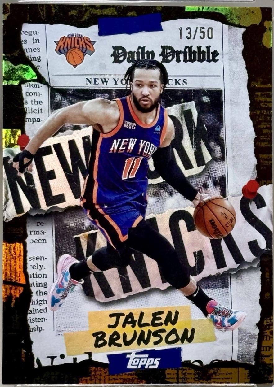 Jalen Brunson [Gold Rainbow] #DD-10