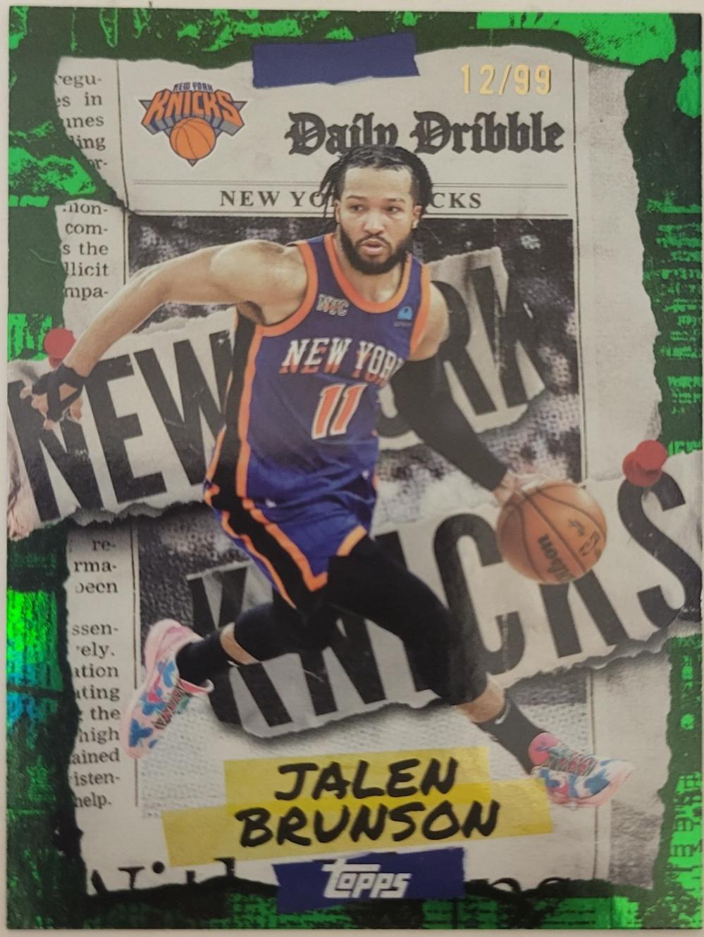 Jalen Brunson [Green Rainbow] #DD-10