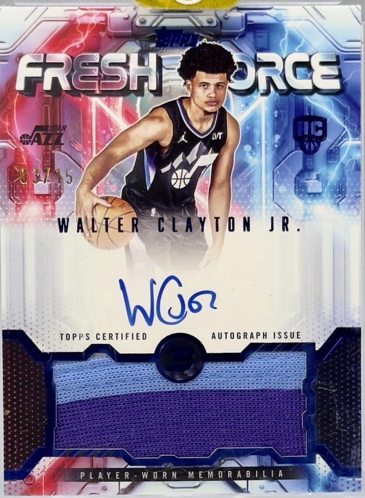 Walter Clayton Jr. [Blue] #FFR-WC