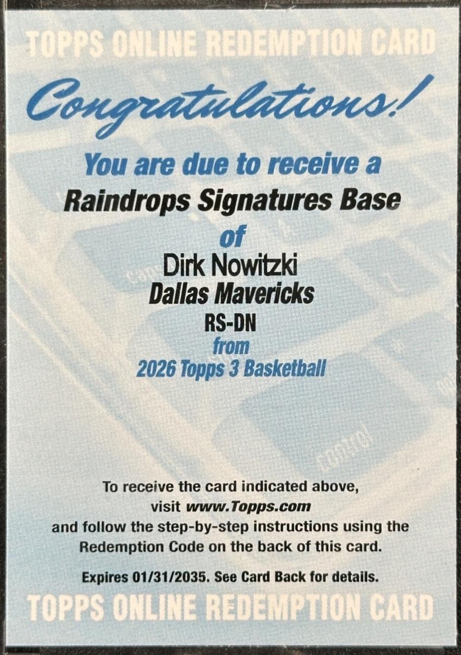 Dirk Nowitzki #RS-DN