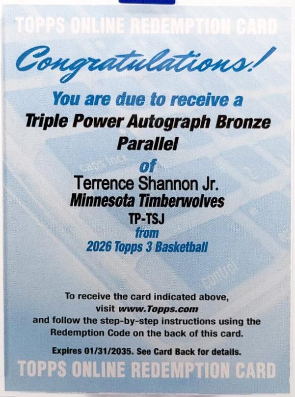 Terrence Shannon Jr. [Bronze] #TP-TSJ