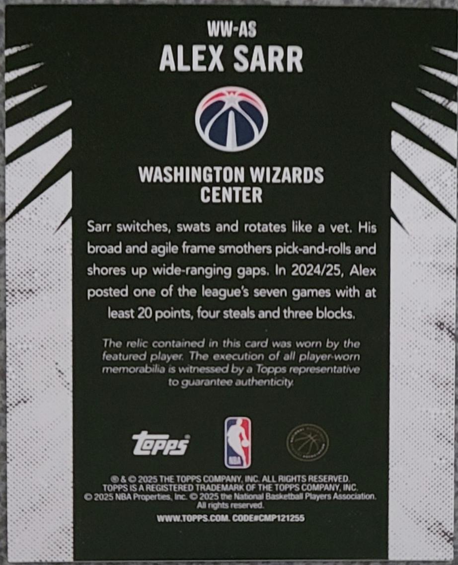 Alex Sarr #WW-AS