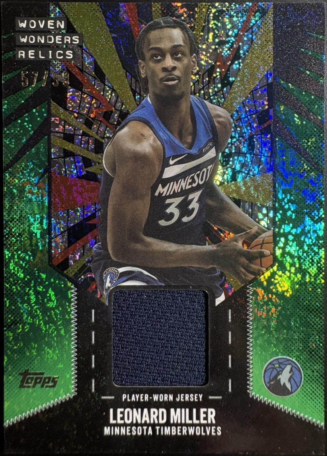 Leonard Miller [Holo Green Foil] #WW-LM