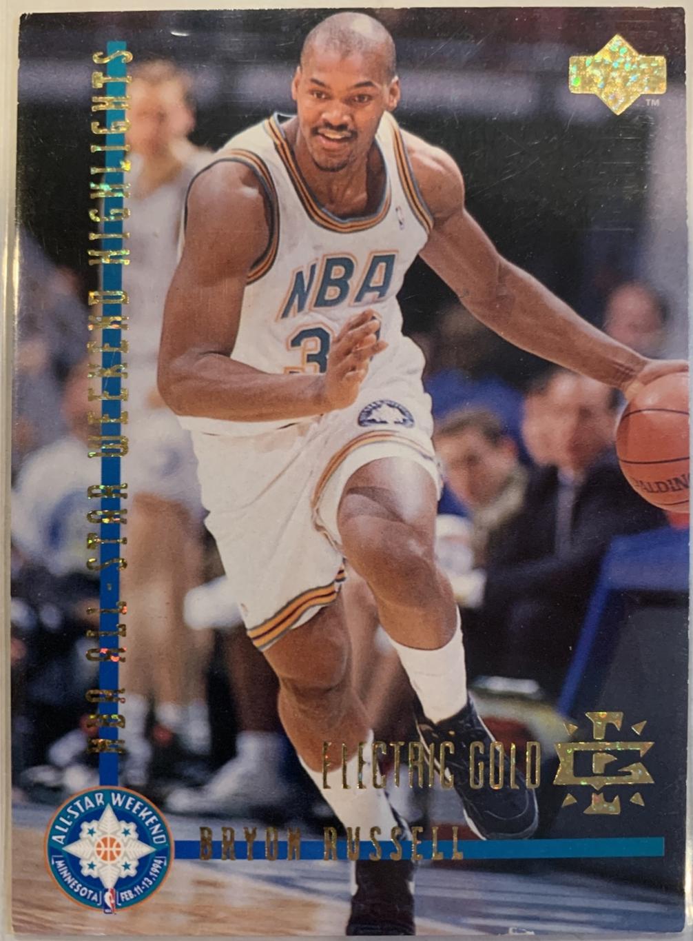 Bryon Russell  [Electric Court Gold] #187