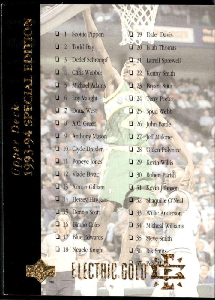 Checklist 1-75 [Electric Court Gold] #178