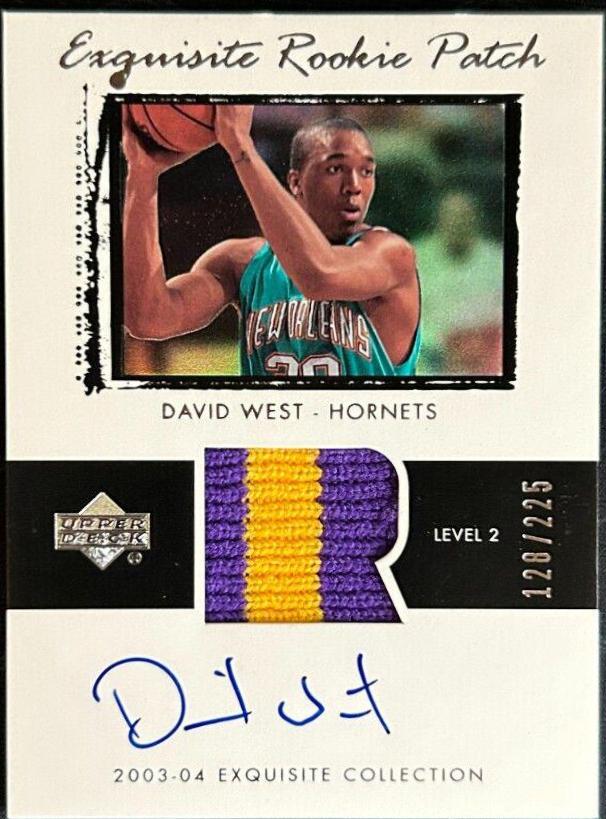 David West Autograph Patch #64