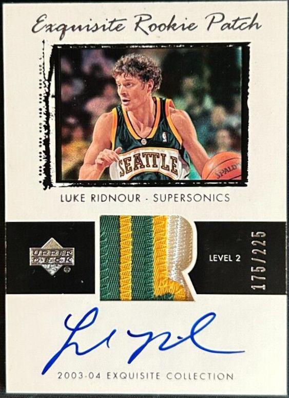 Luke Ridnour Autograph Patch #68