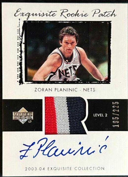 Zoran Planinic Autograph Patch #60